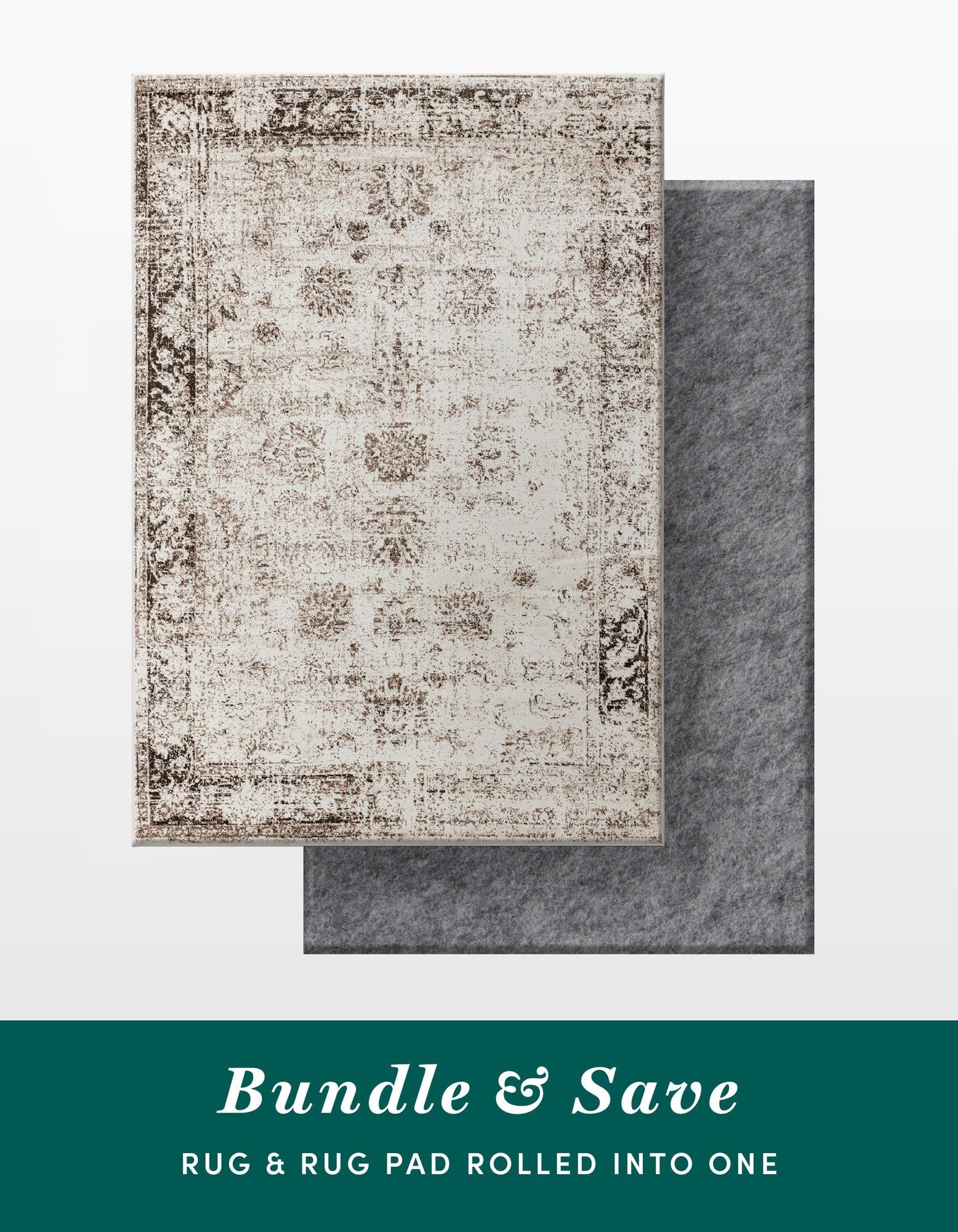 Primary image  7' 10 x 10' Monte Carlo Rug With Pad Bundle