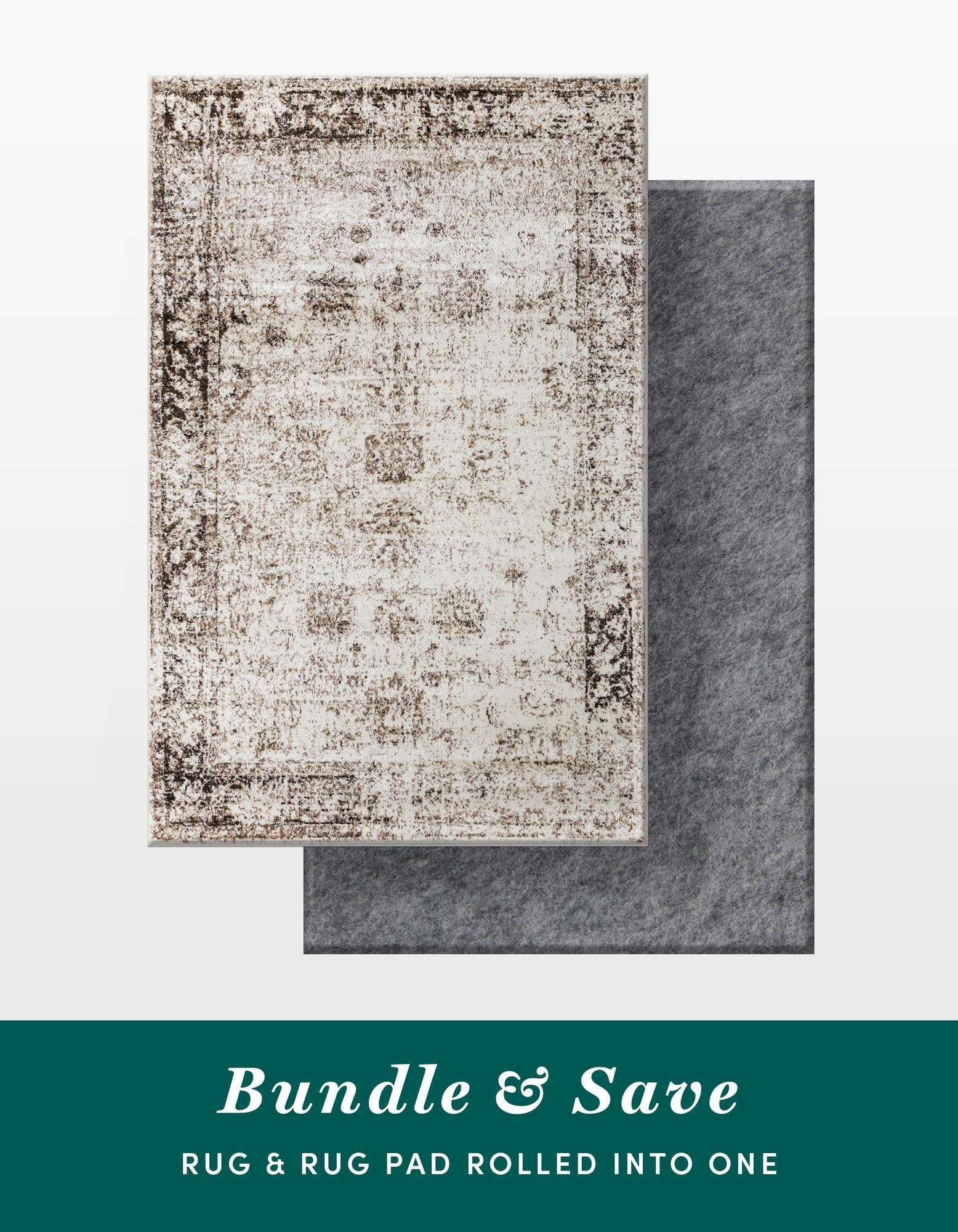 5' 3 x 8' Monte Carlo Rug With Pad Bundle