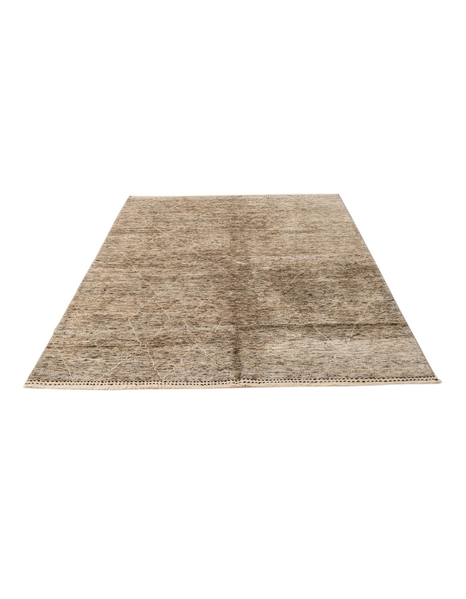 5' 5 x 7' 11 Hand Knotted Moroccan Wool Rug