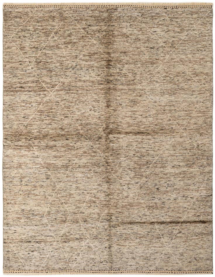 Detail image of 5' 5 x 7' 11 Hand Knotted Moroccan Wool Rug