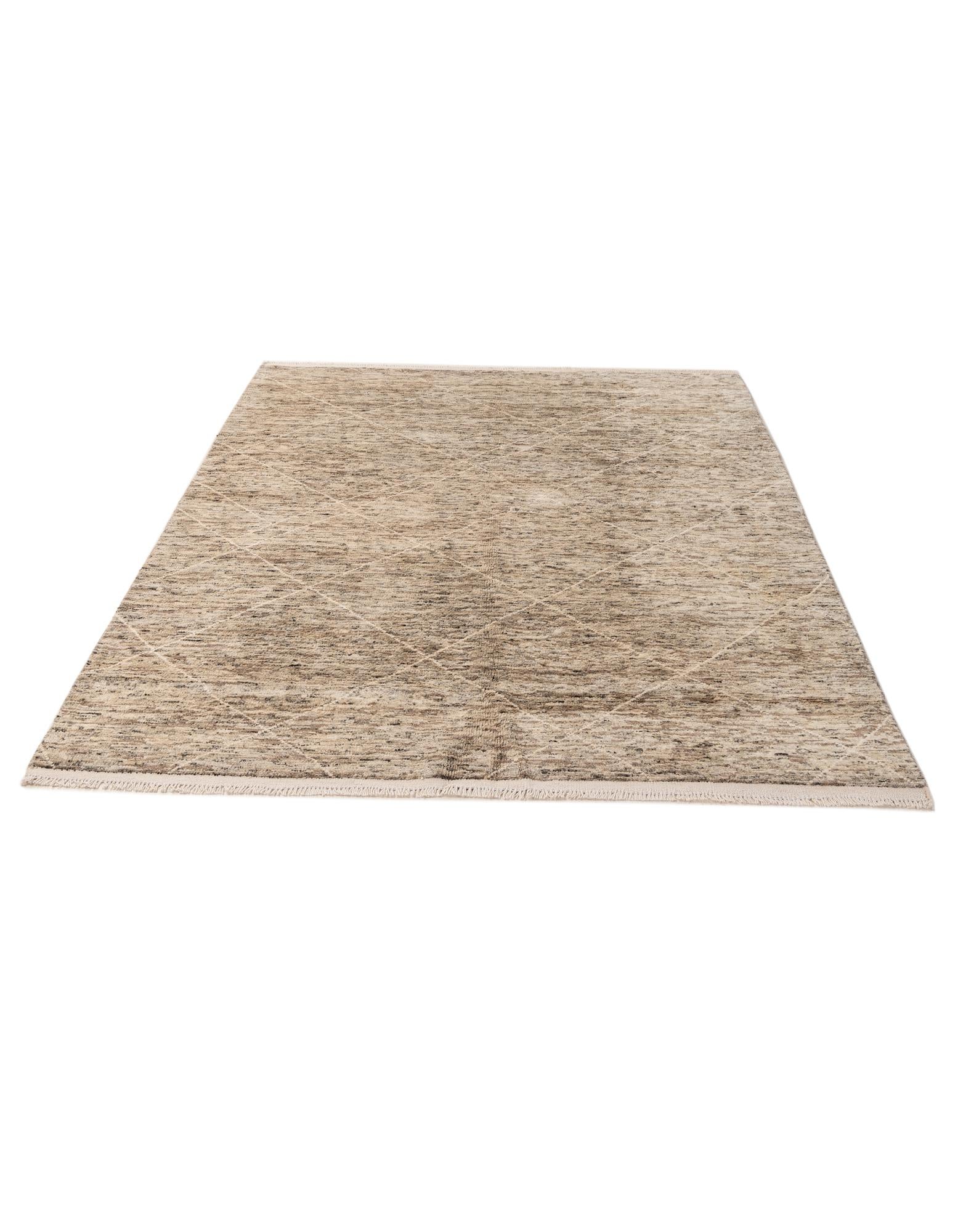 5' 6 x 7' 9 Hand Knotted Moroccan Wool Rug