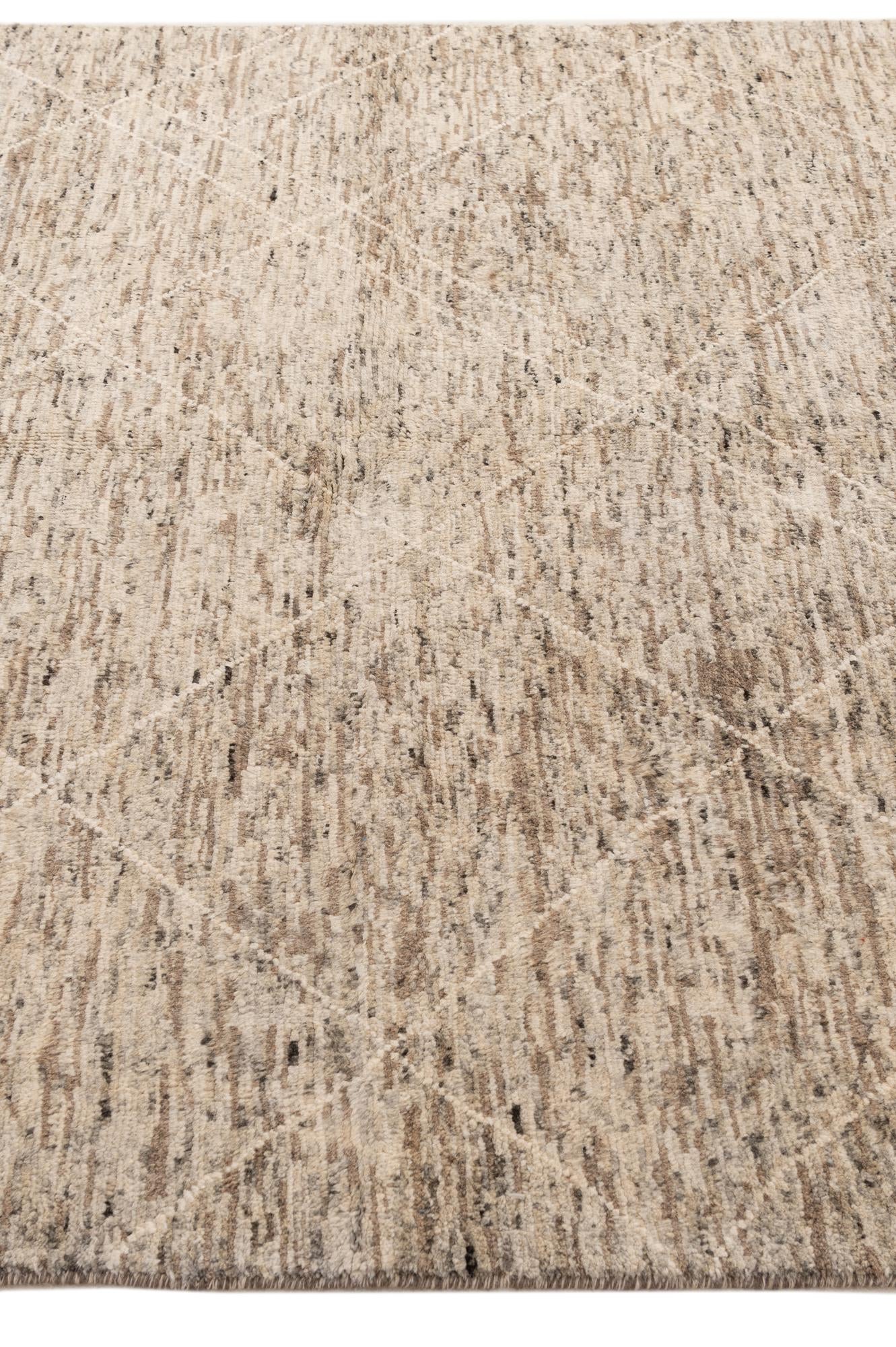 5' 6 x 7' 9 Hand Knotted Moroccan Wool Rug