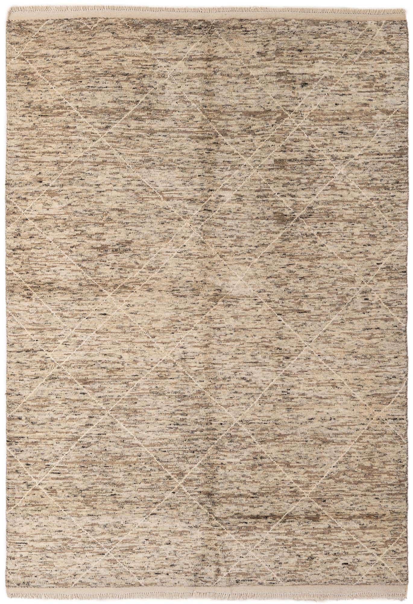5' 6 x 7' 9 Hand Knotted Moroccan Wool Rug