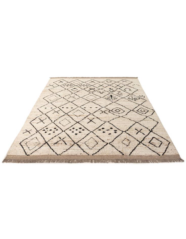 Detail image of 6' 7 x 10' Hand Knotted Moroccan Wool Rug