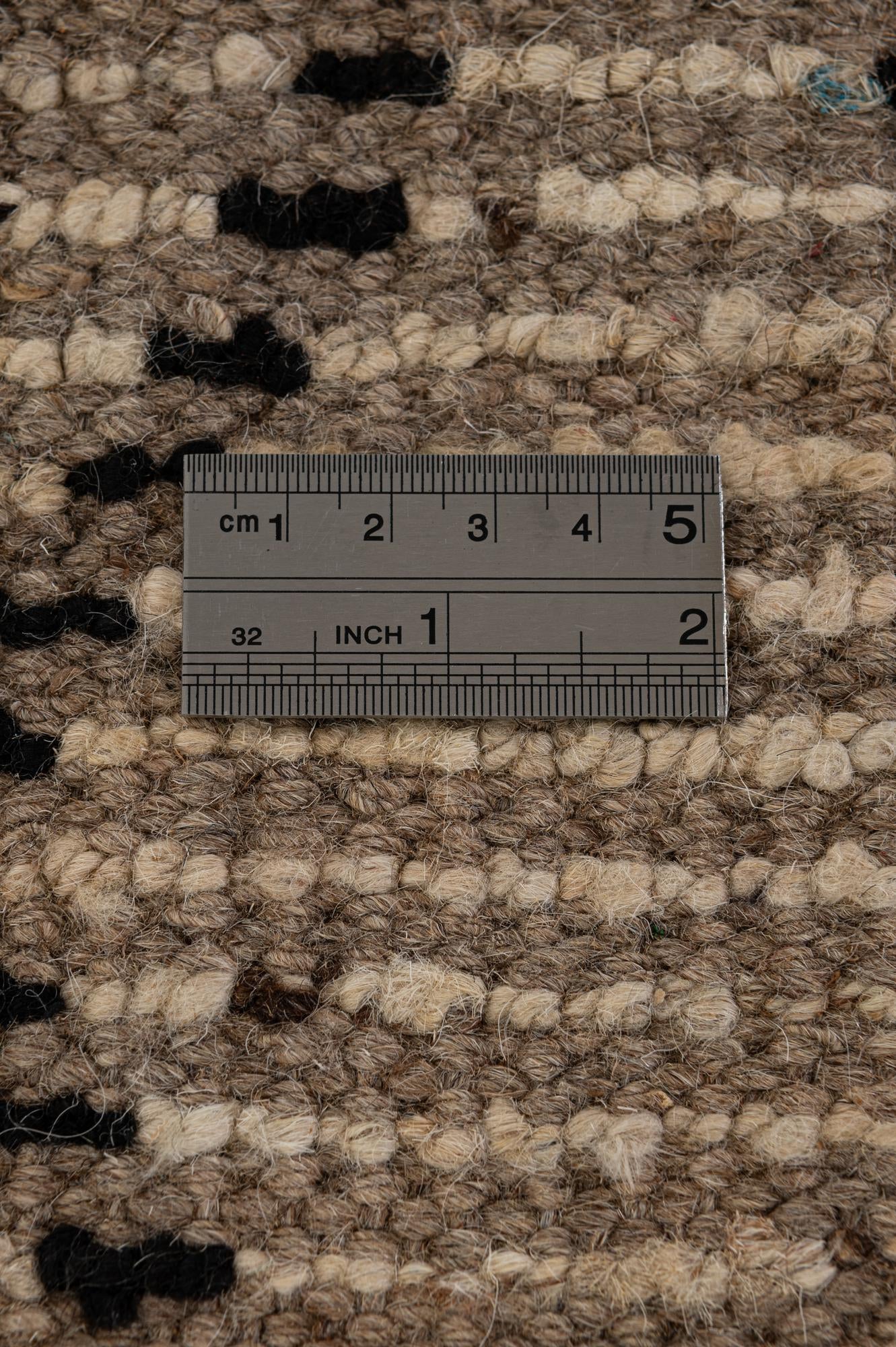 6' 7 x 10' Hand Knotted Moroccan Wool Rug