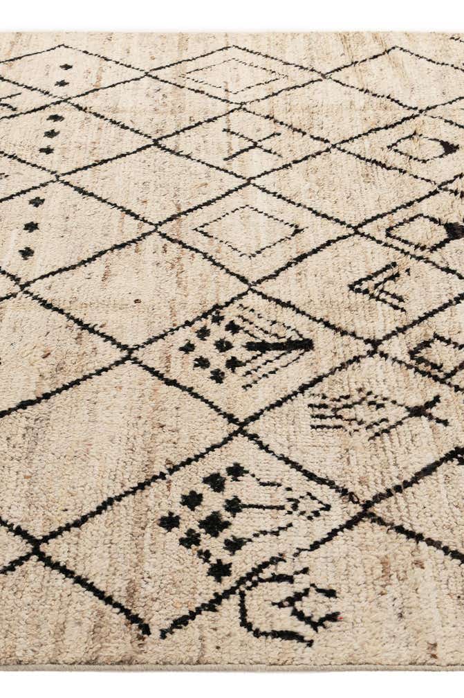 6' 7 x 10' Hand Knotted Moroccan Wool Rug