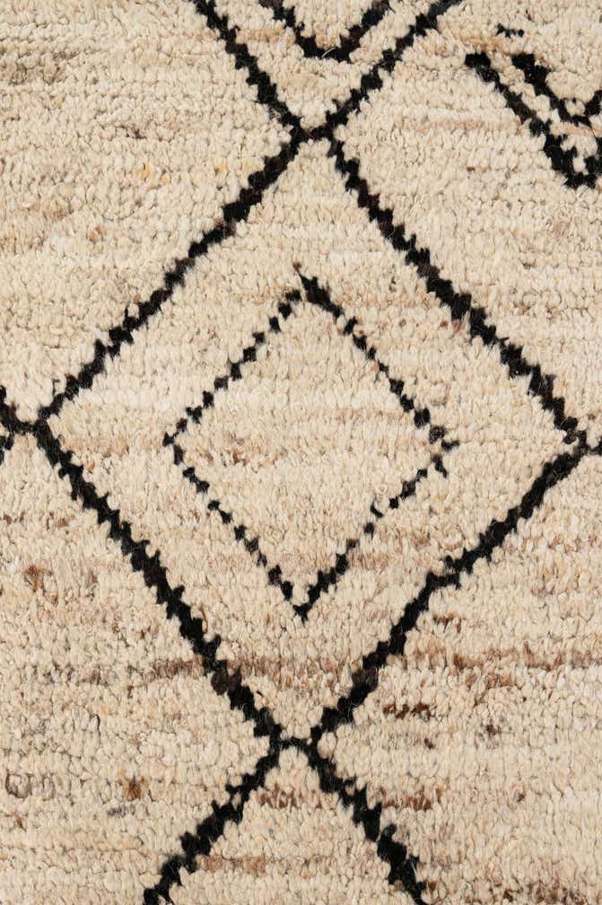 6' 7 x 10' Hand Knotted Moroccan Wool Rug