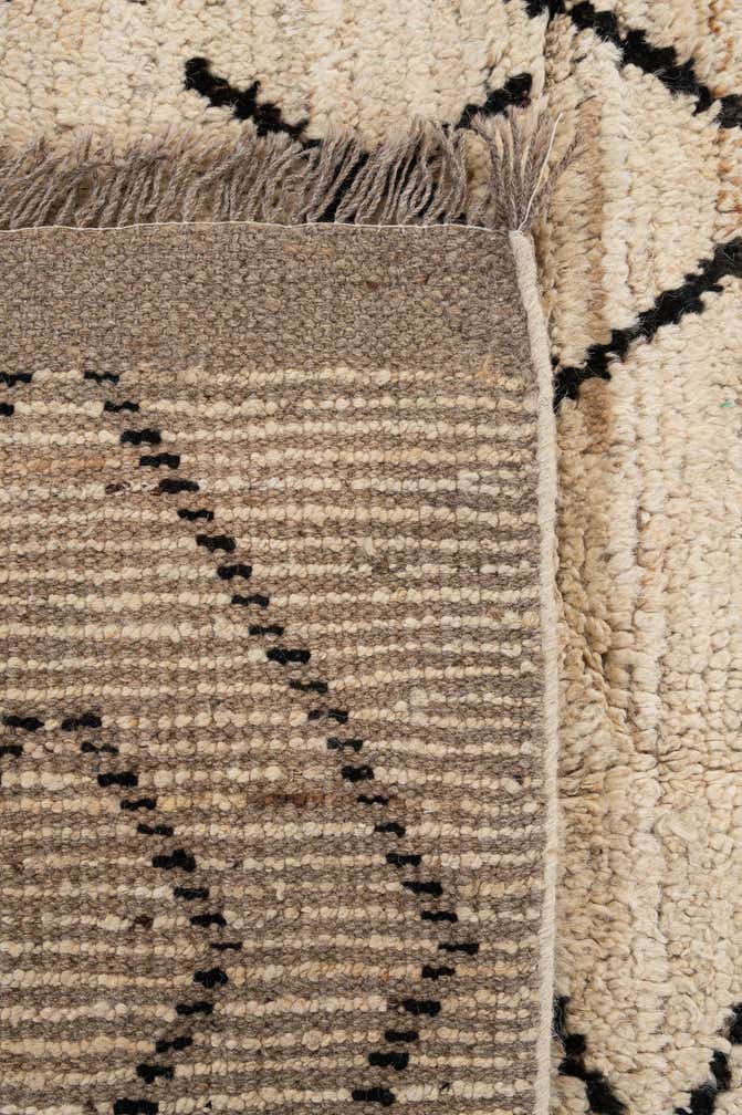 6' 7 x 10' Hand Knotted Moroccan Wool Rug
