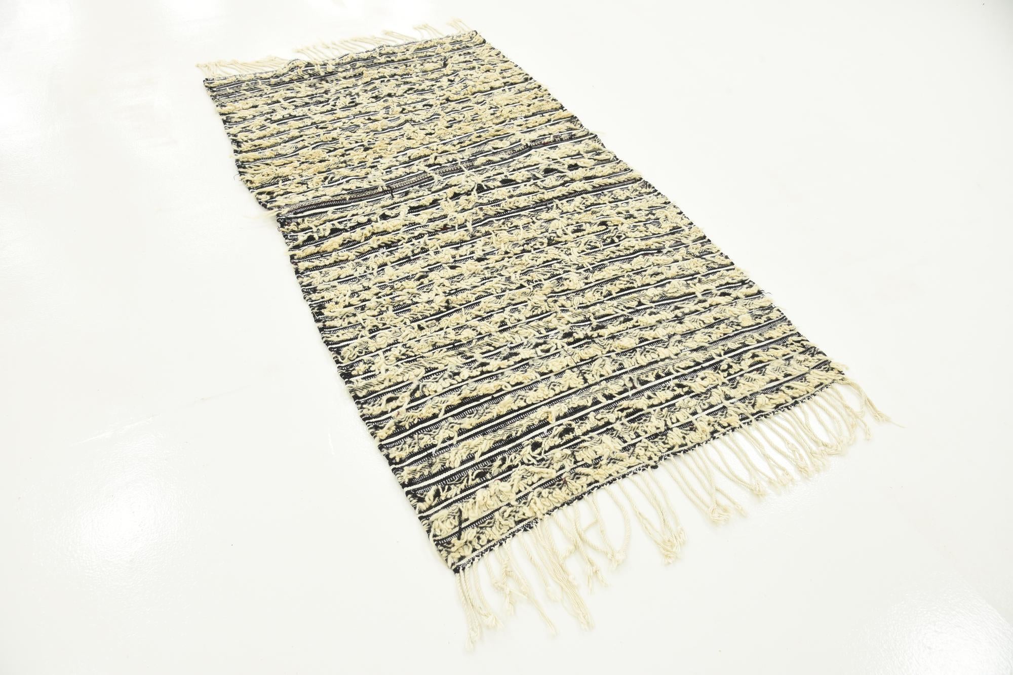 3' 3 x 6' Hand Knotted Moroccan Wool Rug