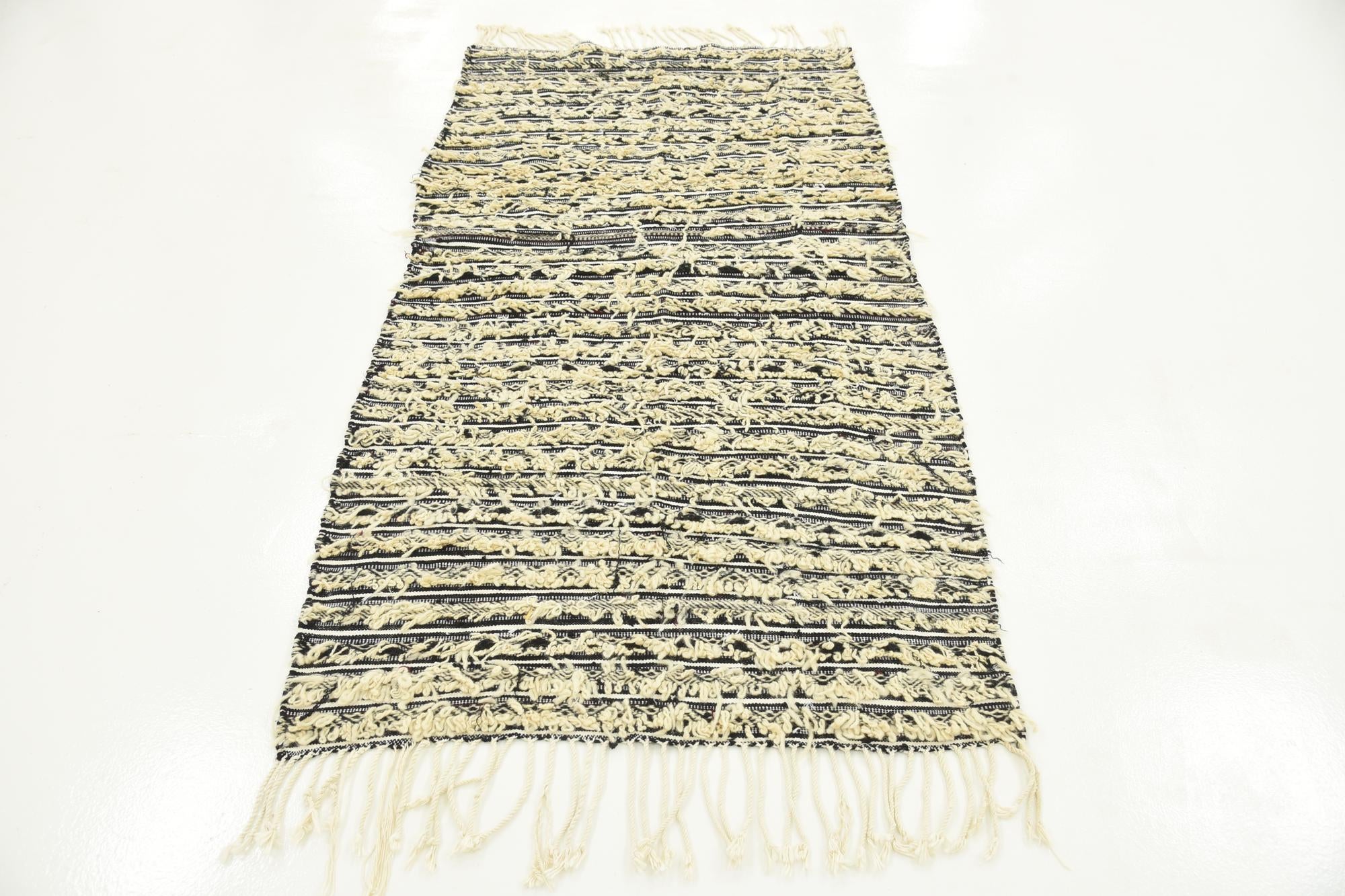 3' 3 x 6' Hand Knotted Moroccan Wool Rug
