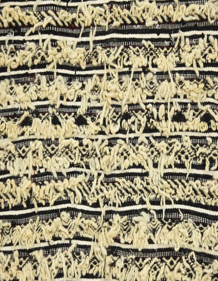 Detail image of 3' 3 x 6'  Hand Knotted Moroccan Wool Rug