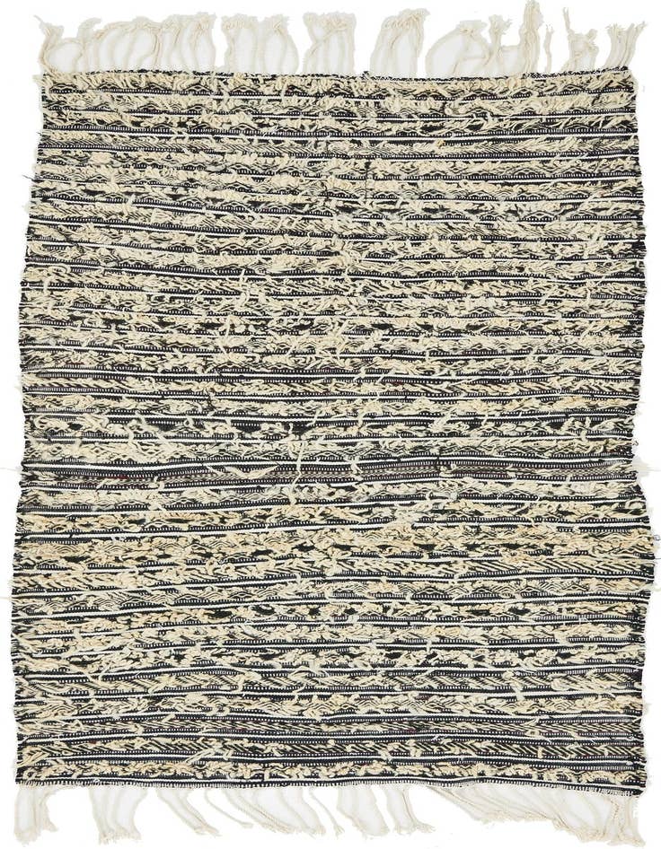 Detail image of 3' 3 x 6' Hand Knotted Moroccan Wool Rug