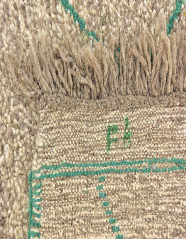 Detail image of 3' 6 x 5'  Hand Knotted Moroccan Wool Rug