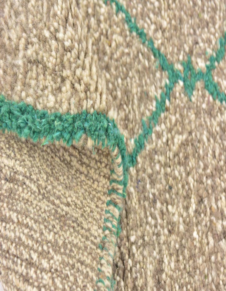 Detail image of 3' 6 x 5'  Hand Knotted Moroccan Wool Rug