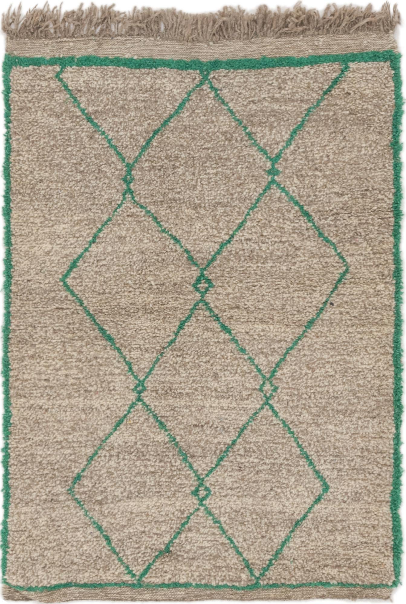 3' 6 x 5' Hand Knotted Moroccan Wool Rug