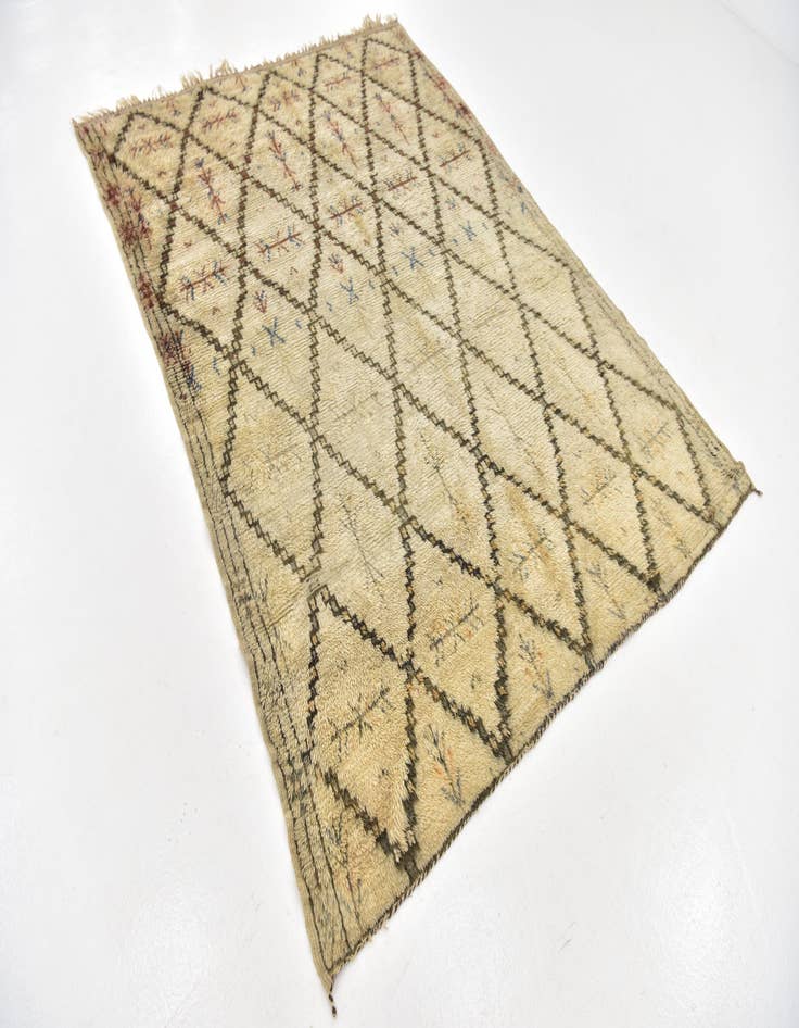 Detail image of 5' 7 x 7' 4 Hand Knotted Moroccan Wool Rug