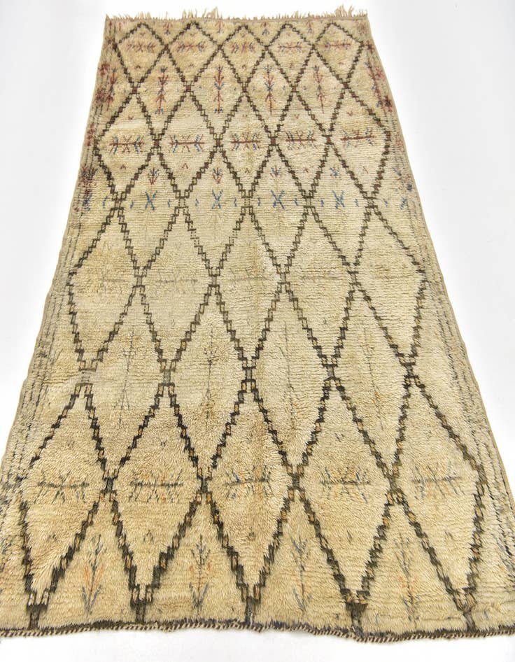 Detail image of 5' 7 x 7' 4 Hand Knotted Moroccan Wool Rug