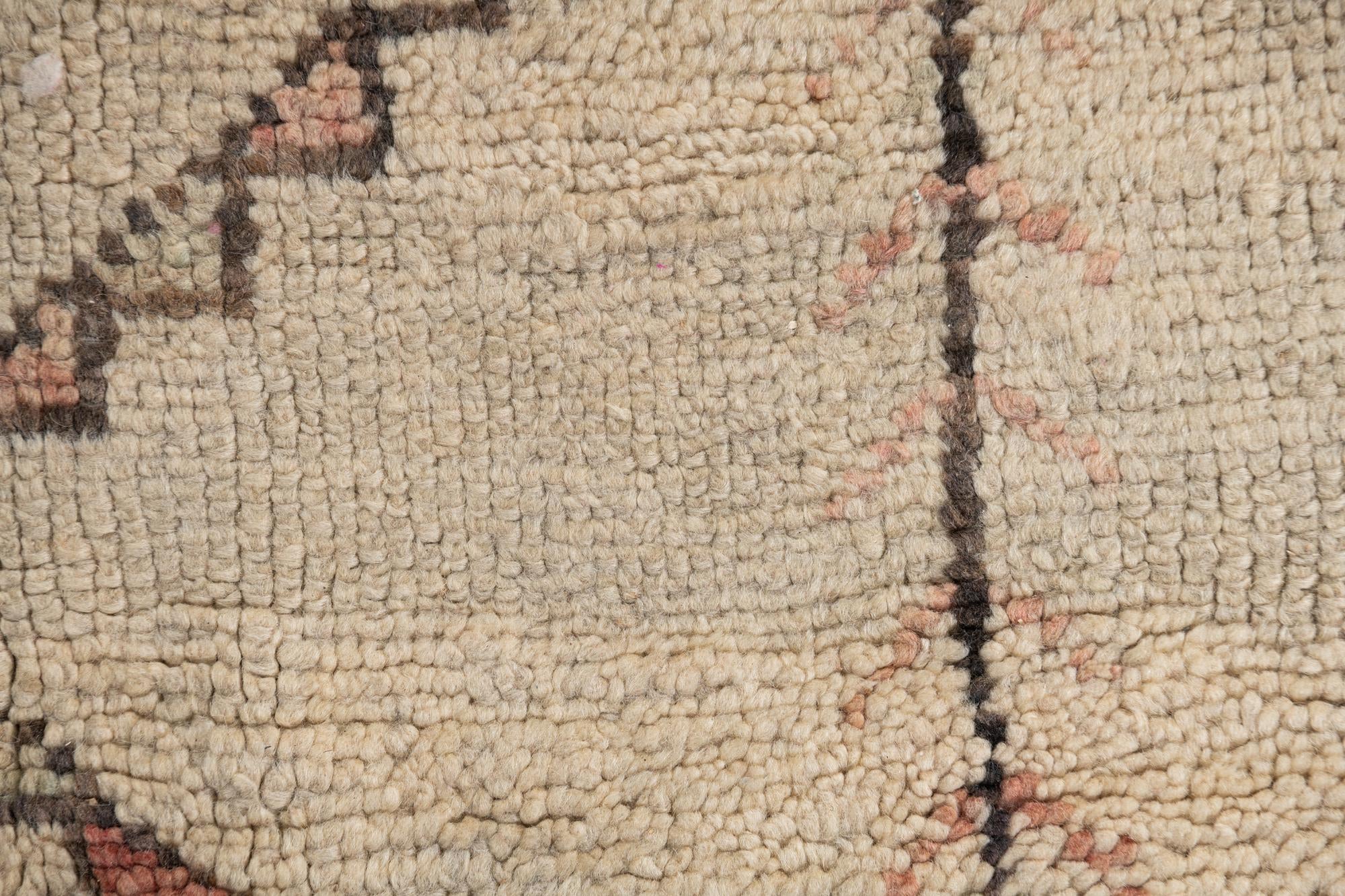 6' 8 x 9' 10 Hand Knotted Moroccan Wool Rug