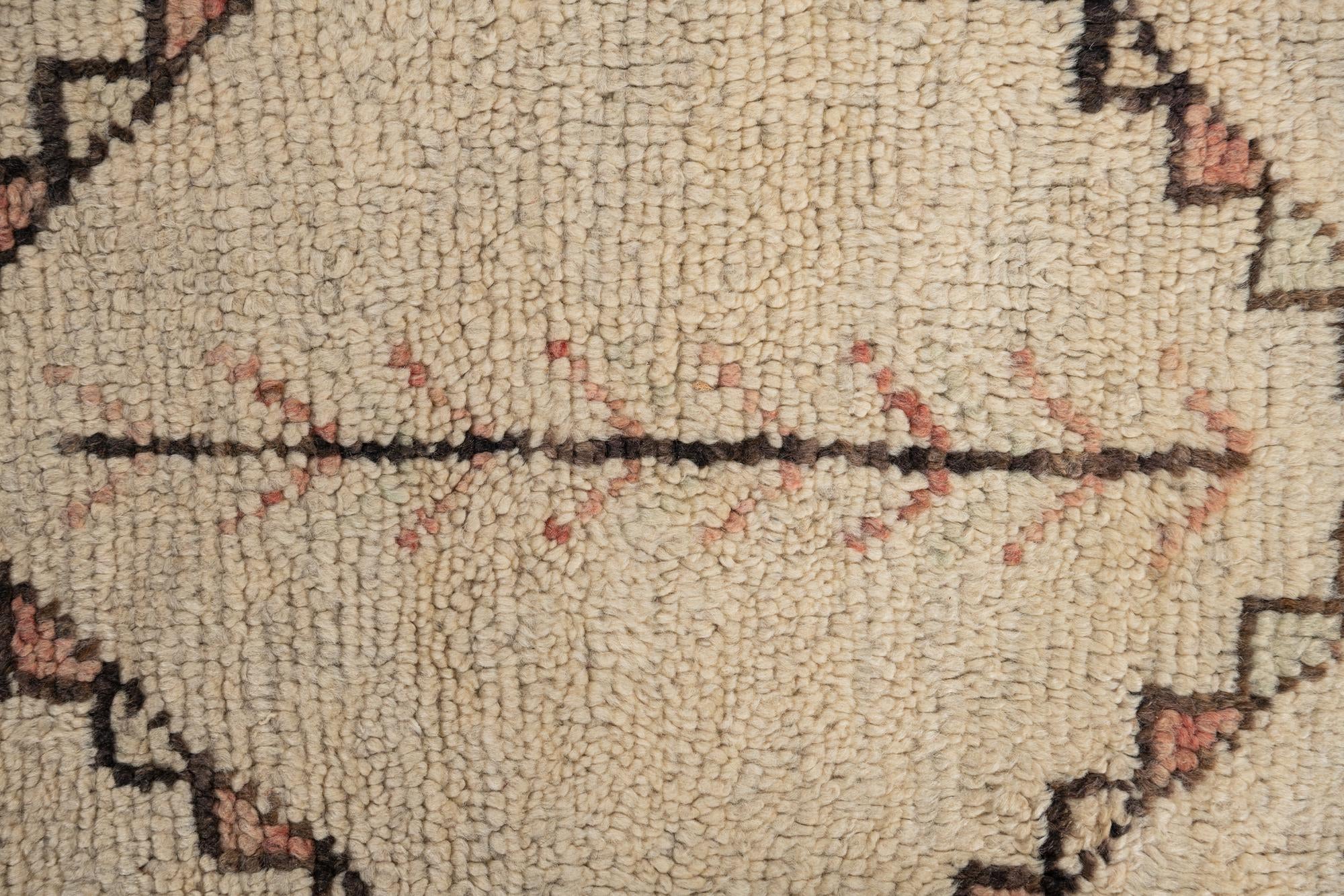 6' 8 x 9' 10 Hand Knotted Moroccan Wool Rug