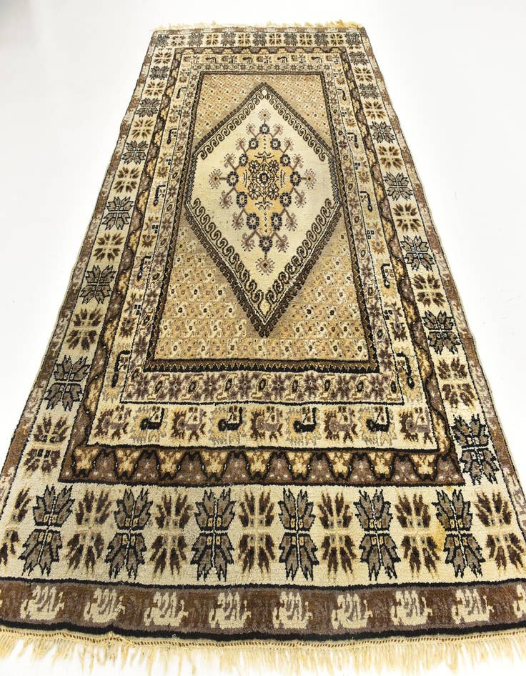 Detail image of 6' 10 x 10' 5 Hand Knotted Moroccan Wool Rug