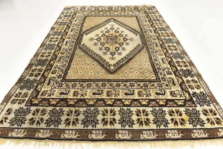 6' 10 x 10' 5 Hand Knotted Moroccan Wool Rug