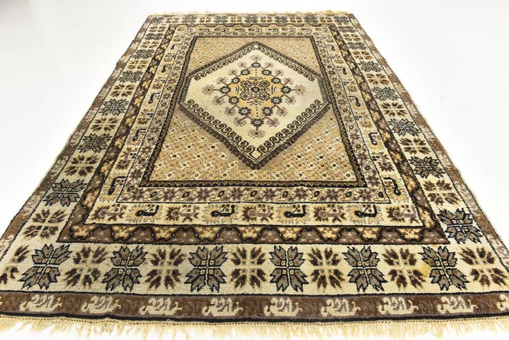 Detail image of 6' 10 x 10' 5 Hand Knotted Moroccan Wool Rug