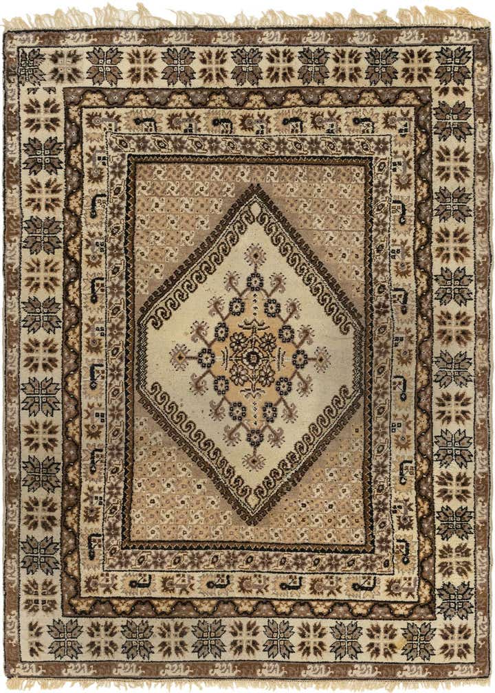 6' 10 x 10' 5 Hand Knotted Moroccan Wool Rug