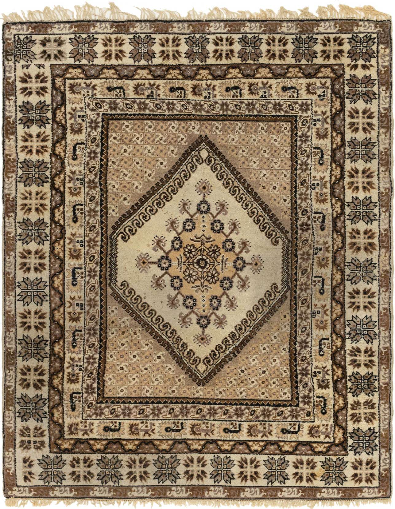 6' 10 x 10' 5 Hand Knotted Moroccan Wool Rug