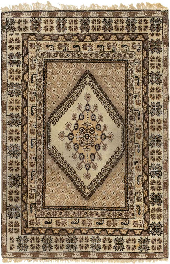 6' 10 x 10' 5 Hand Knotted Moroccan Wool Rug