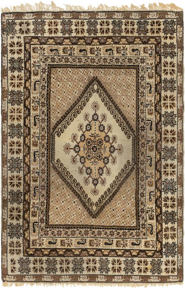 Detail image of 6' 10 x 10' 5 Hand Knotted Moroccan Wool Rug