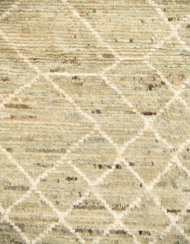 Detail image of 12' 7 x 19' 6  Hand Knotted Moroccan Wool Rug