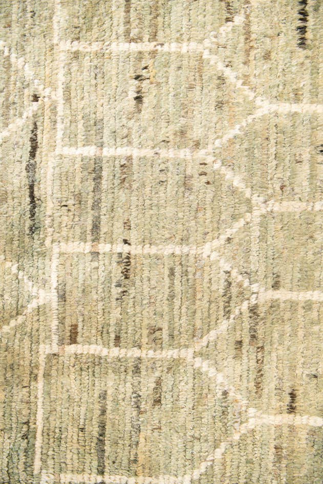 Detail image of 12' 7 x 19' 6 Hand Knotted Moroccan Wool Rug