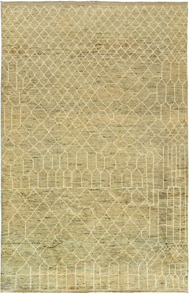 12' 7 x 19' 6 Hand Knotted Moroccan Wool Rug