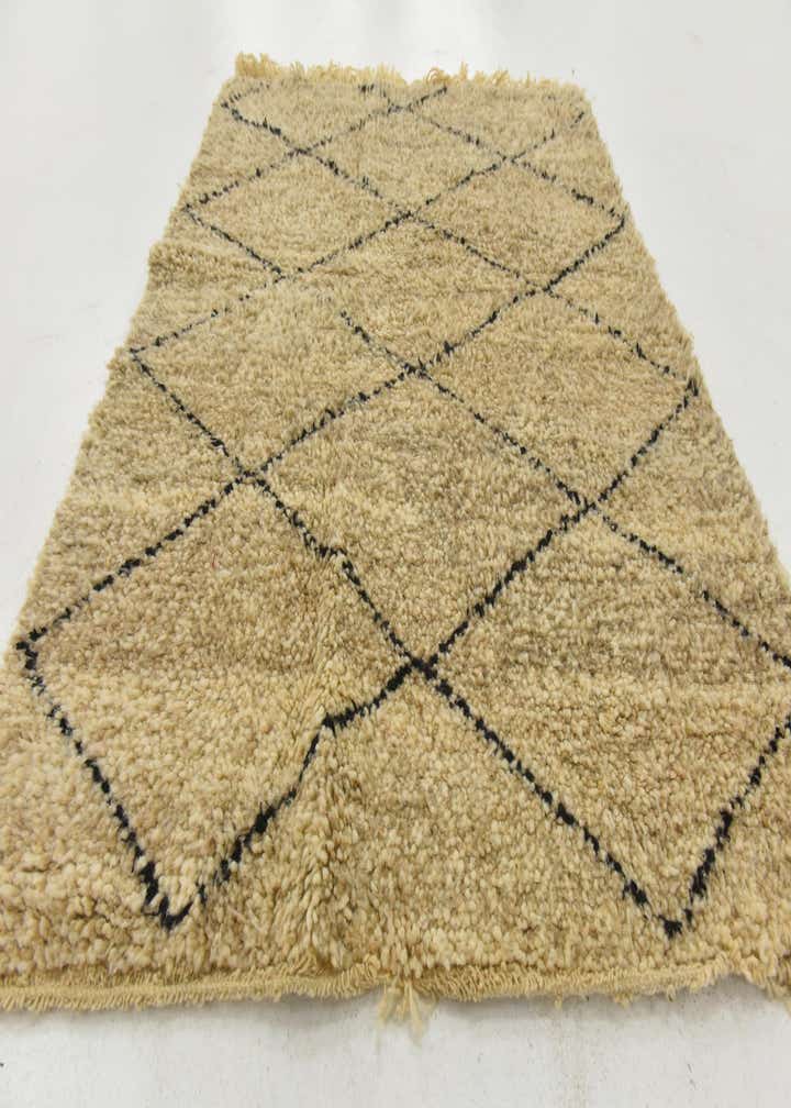 3' 10 x 5' Hand Knotted Moroccan Wool Rug