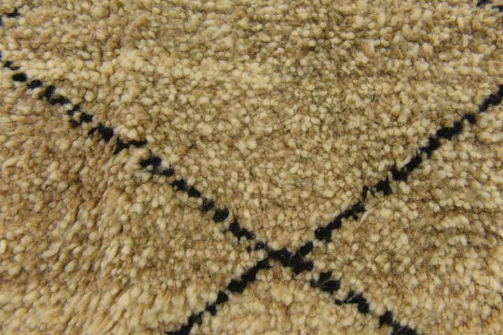 3' 10 x 5' Hand Knotted Moroccan Wool Rug