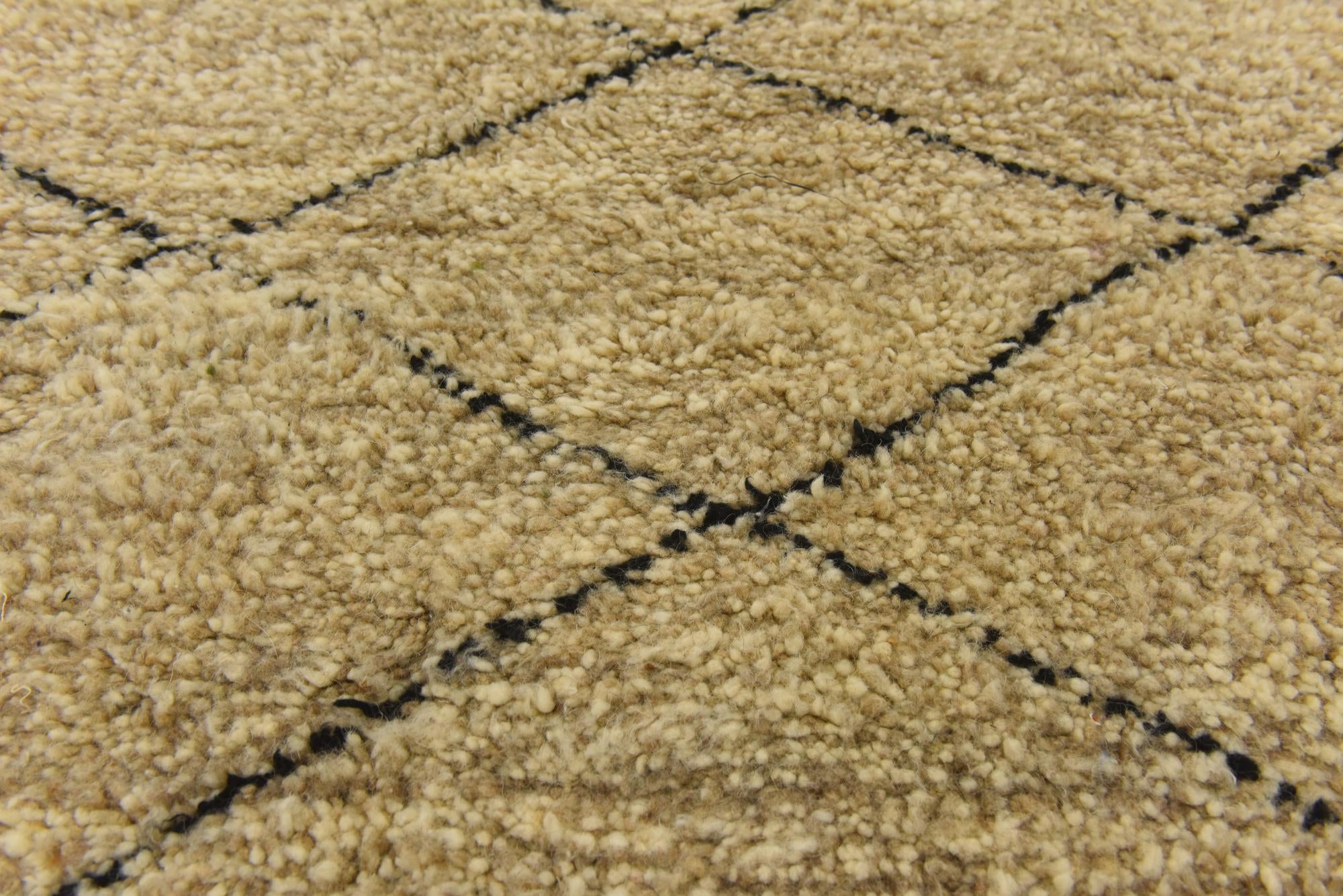3' 10 x 5' Hand Knotted Moroccan Wool Rug
