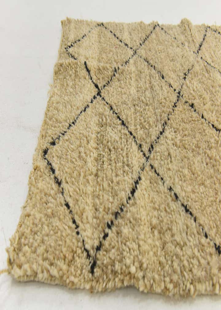 3' 10 x 5' Hand Knotted Moroccan Wool Rug