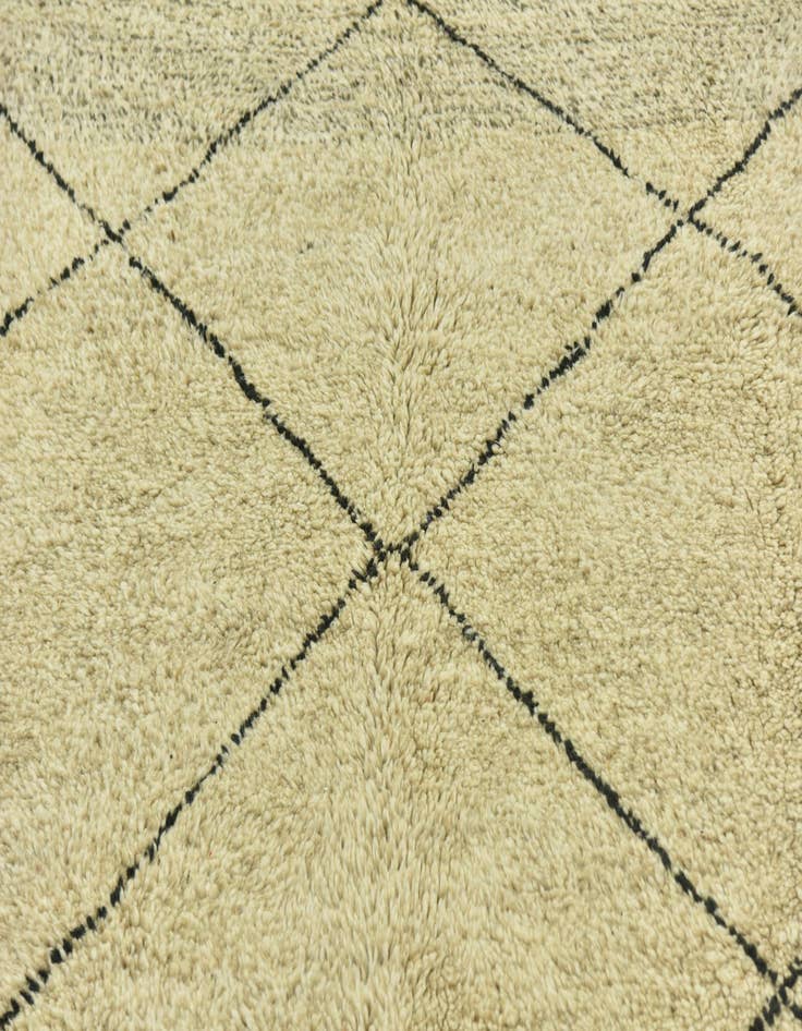 Detail image of 5' 8 x 7' 7 Hand Knotted Moroccan Wool Rug