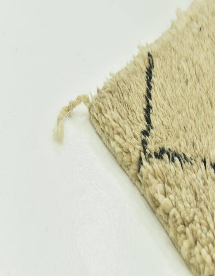 Detail image of 5' 8 x 7' 7  Hand Knotted Moroccan Wool Rug