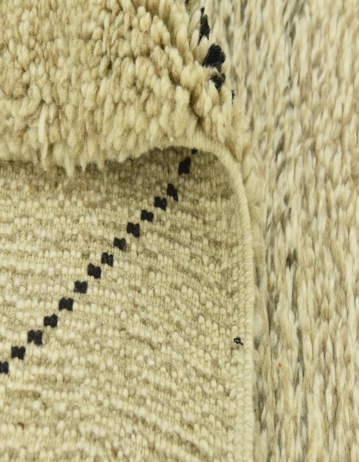 Detail image of 5' 8 x 7' 7  Hand Knotted Moroccan Wool Rug