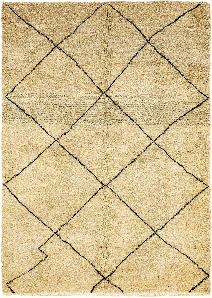 5' 8 x 7' 7 Hand Knotted Moroccan Wool Rug
