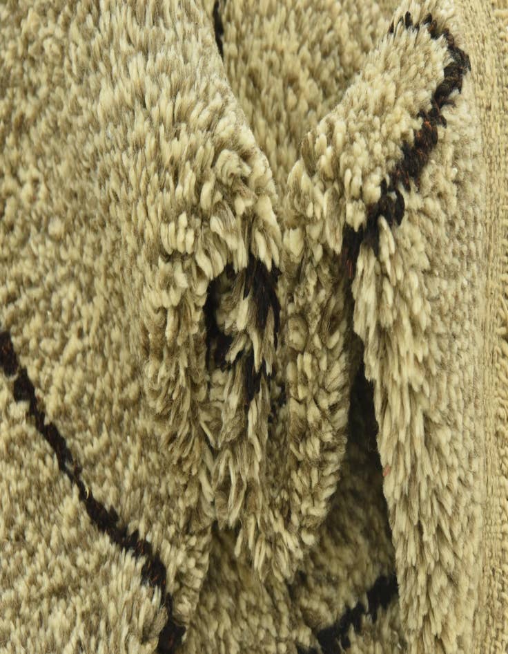 Detail image of 3' 6 x 4' 9  Hand Knotted Moroccan Wool Rug