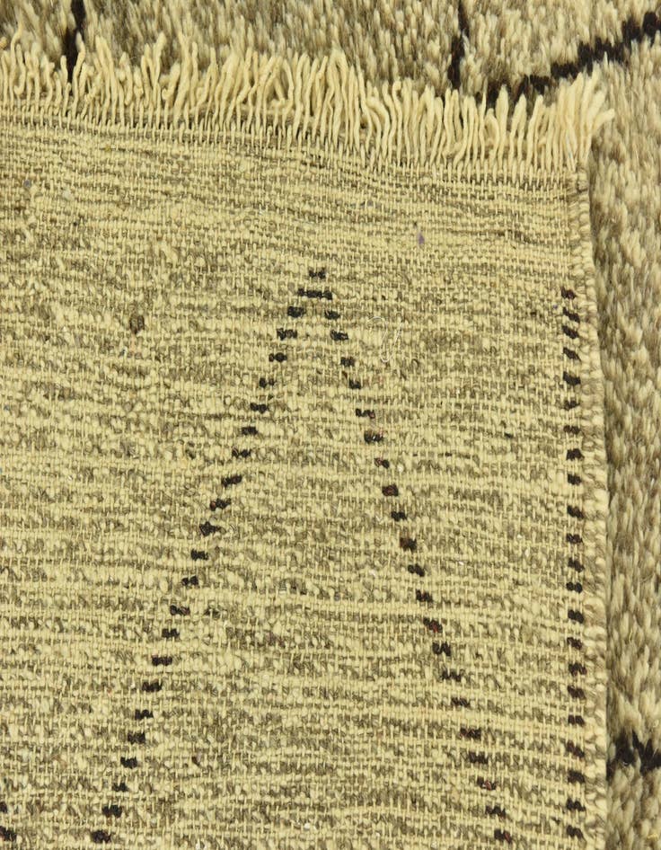 Detail image of 3' 6 x 4' 9  Hand Knotted Moroccan Wool Rug