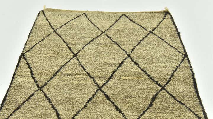 3' 6 x 4' 9 Hand Knotted Moroccan Wool Rug