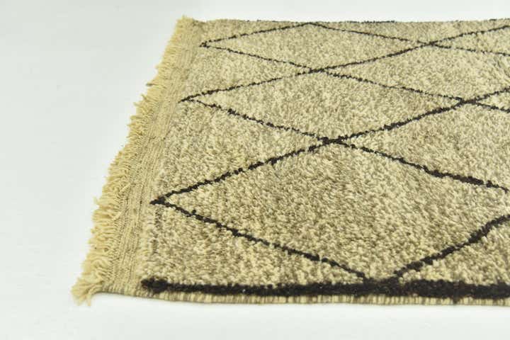 3' 6 x 4' 9 Hand Knotted Moroccan Wool Rug
