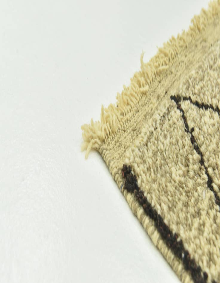 Detail image of 3' 6 x 4' 9  Hand Knotted Moroccan Wool Rug