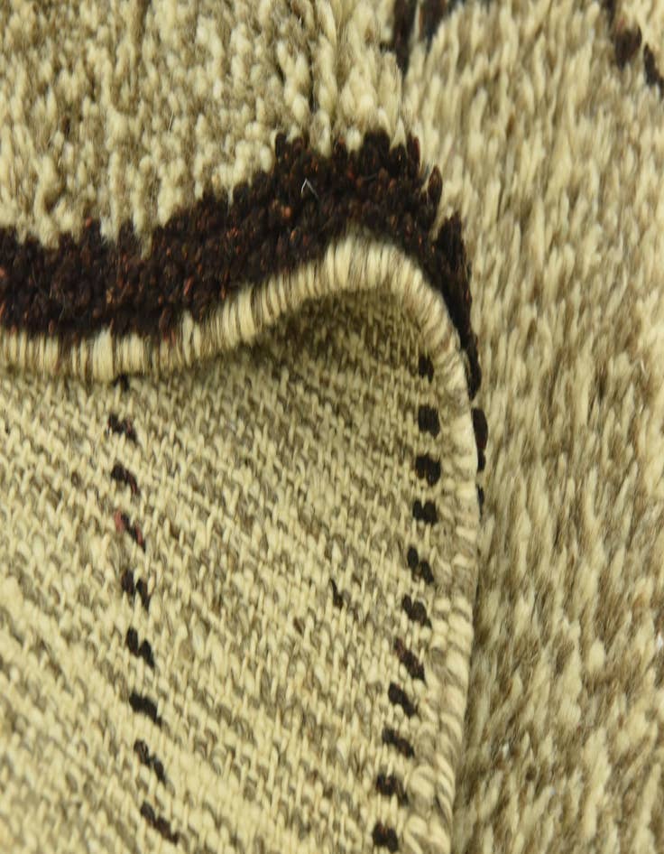 Detail image of 3' 6 x 4' 9  Hand Knotted Moroccan Wool Rug
