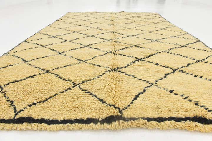 6' 5 x 9' 10 Hand Knotted Moroccan Wool Rug