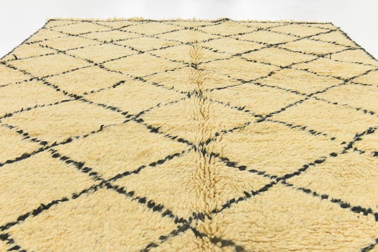 Detail image of 6' 5 x 9' 10 Hand Knotted Moroccan Wool Rug