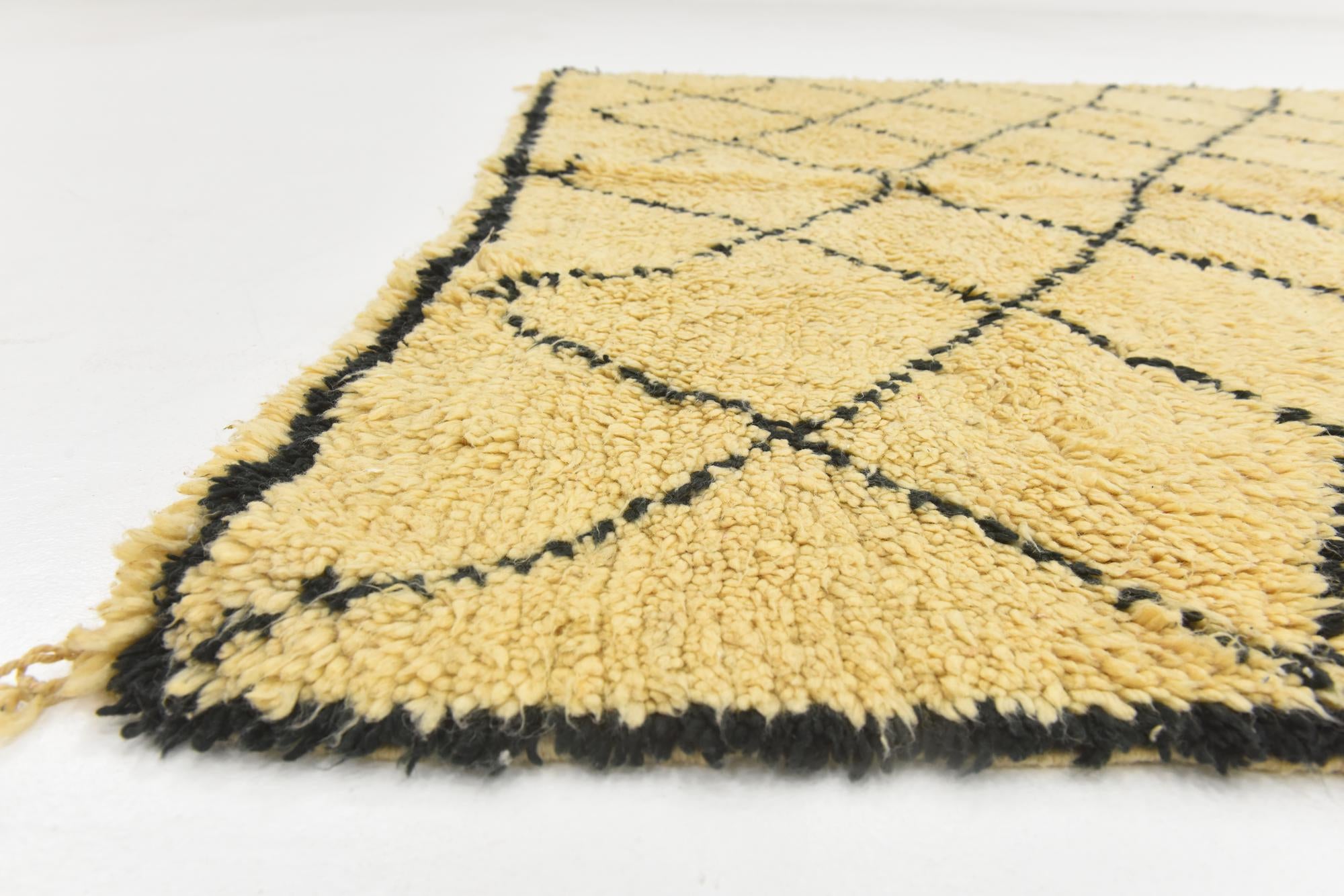 6' 5 x 9' 10 Hand Knotted Moroccan Wool Rug